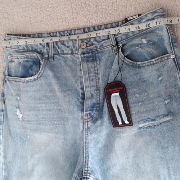 No Boundaries Size 17 Super High Rise 90s Straight Jeans - Picture 10 of 17